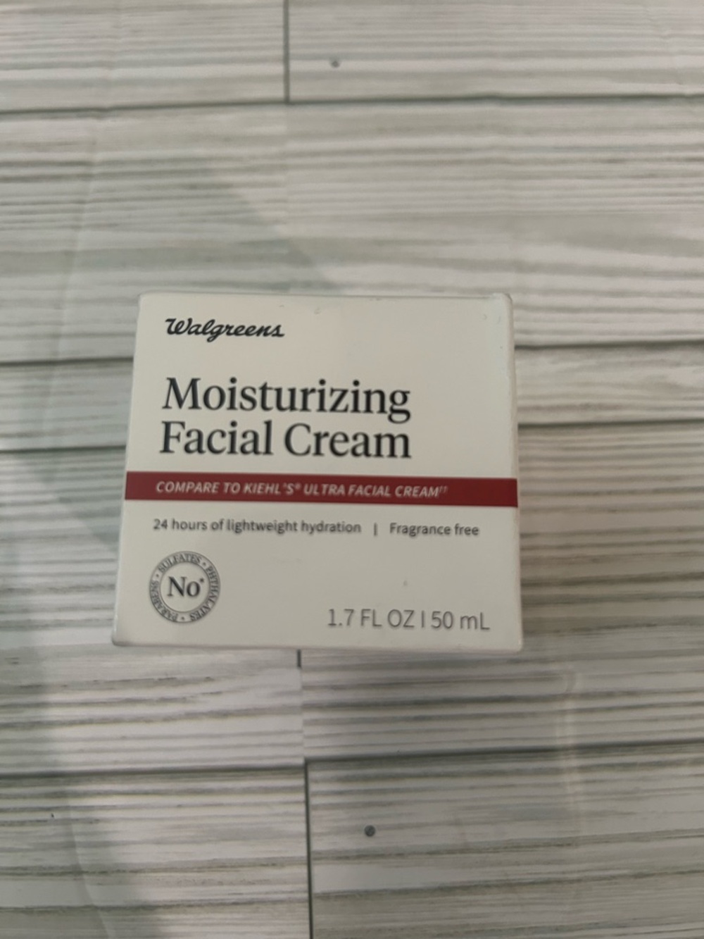 Walgreens Moisturizing Facial Cream, 24HR Lightweight Hydration-1.7 oz-